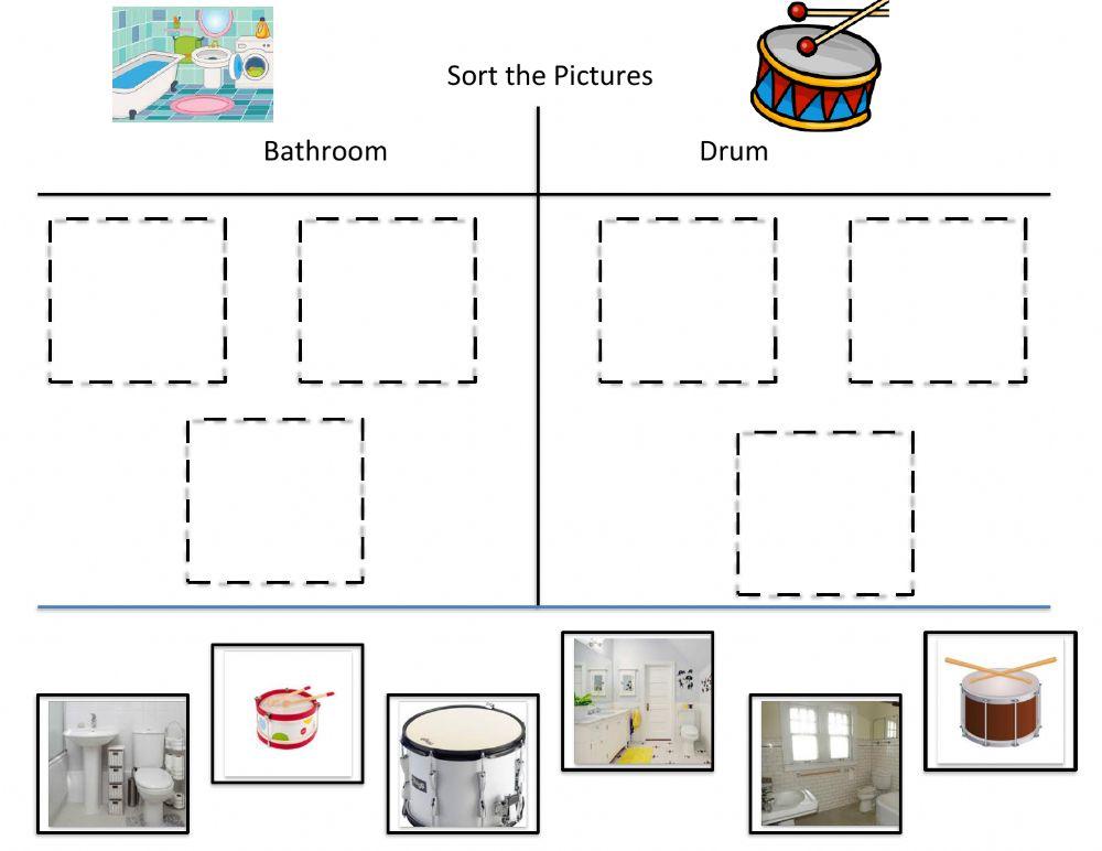 Sort Bathroom and drum