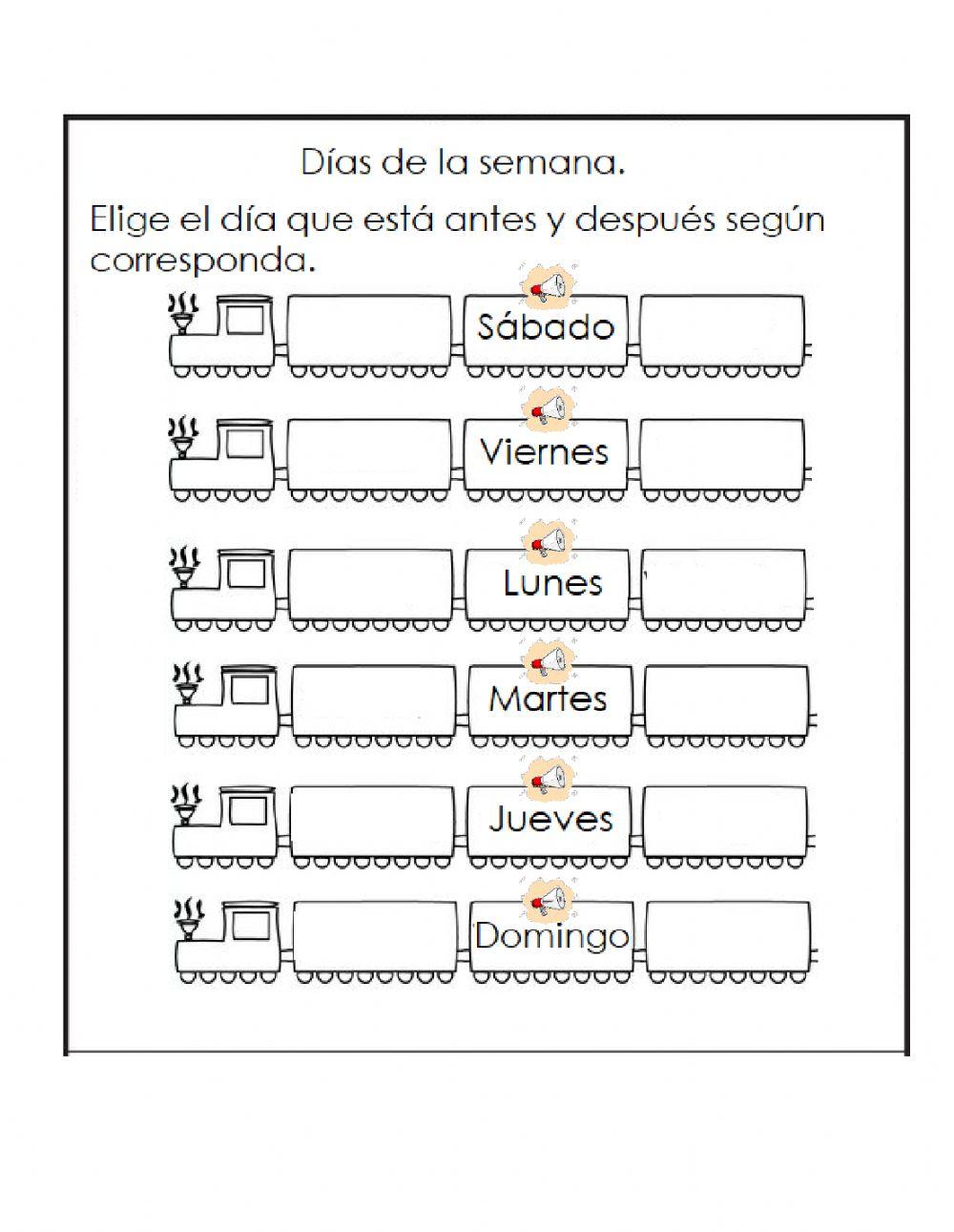 Días de la semana Días de la semana