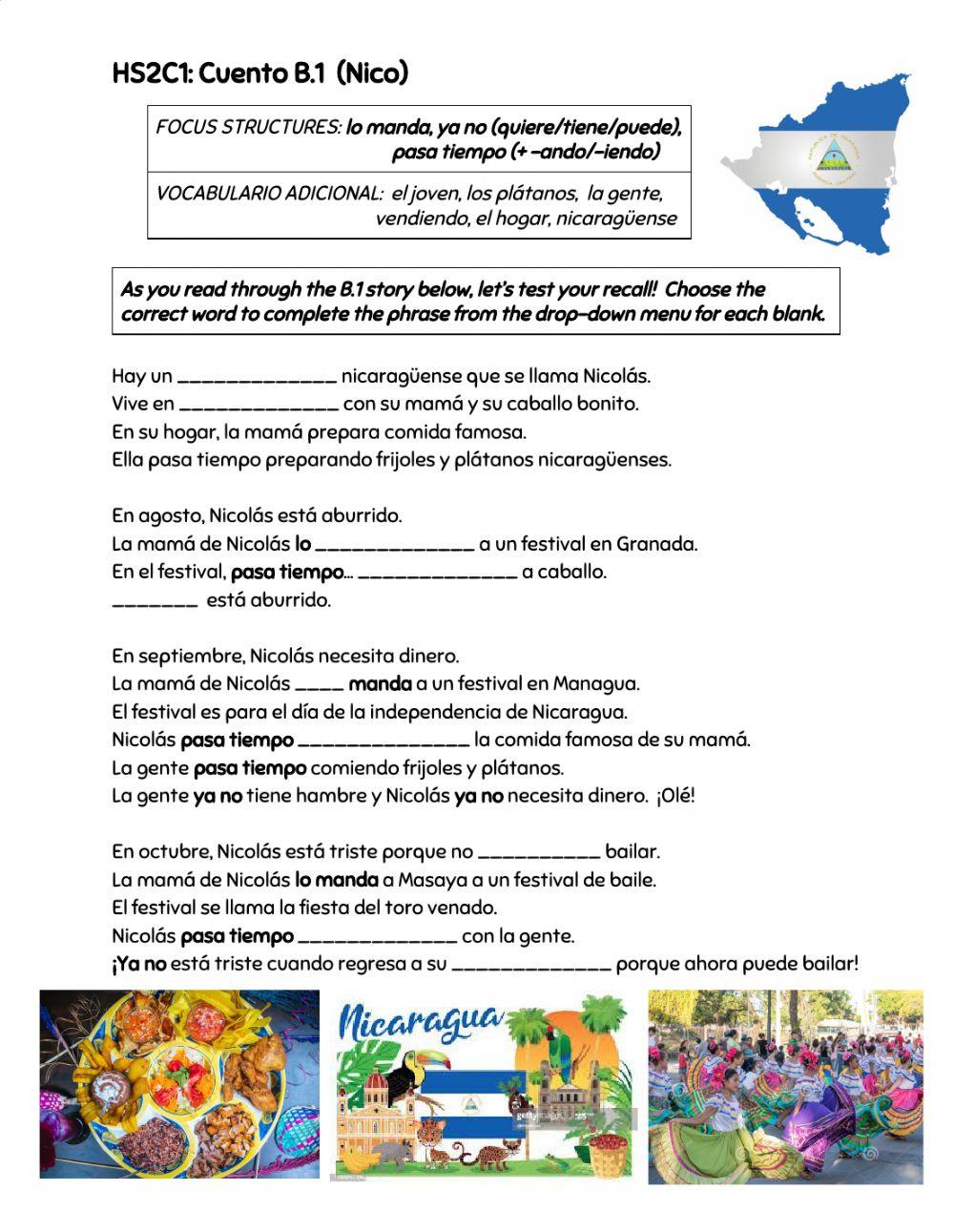 HS2C1 B 1 Story Free Interactive Worksheets 389947