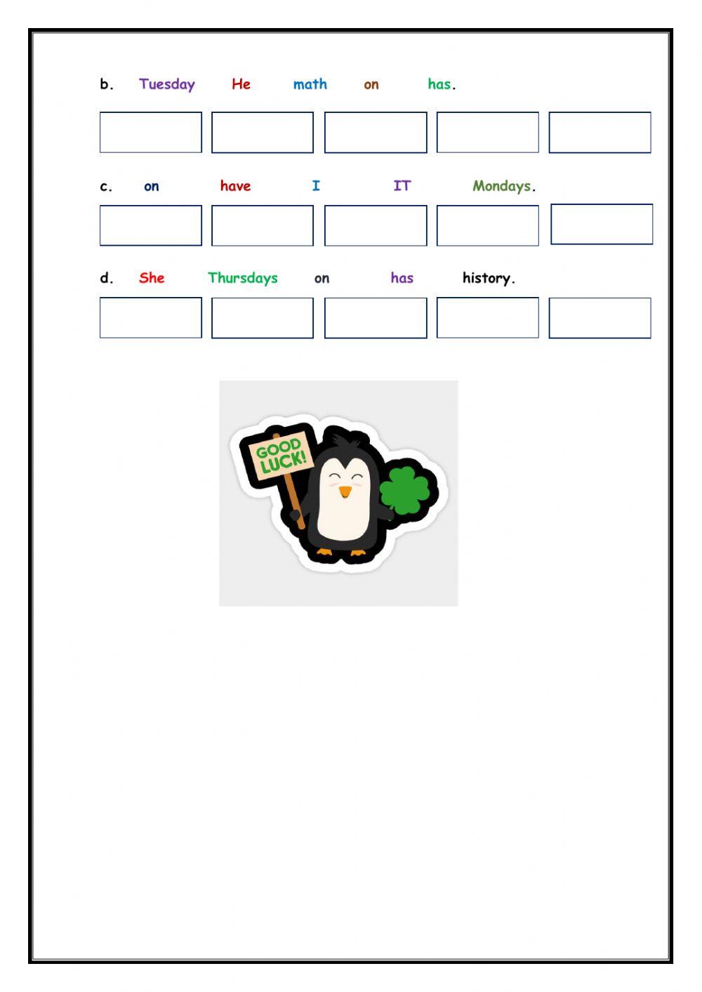 Simple Present of have