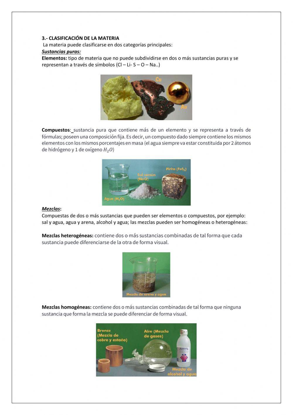 Estructura Atómica y clasificación de la materia