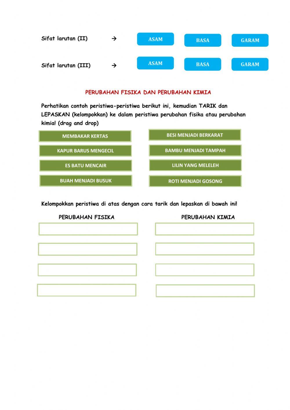 Identifikasi larutan-perubahan fisika kimia