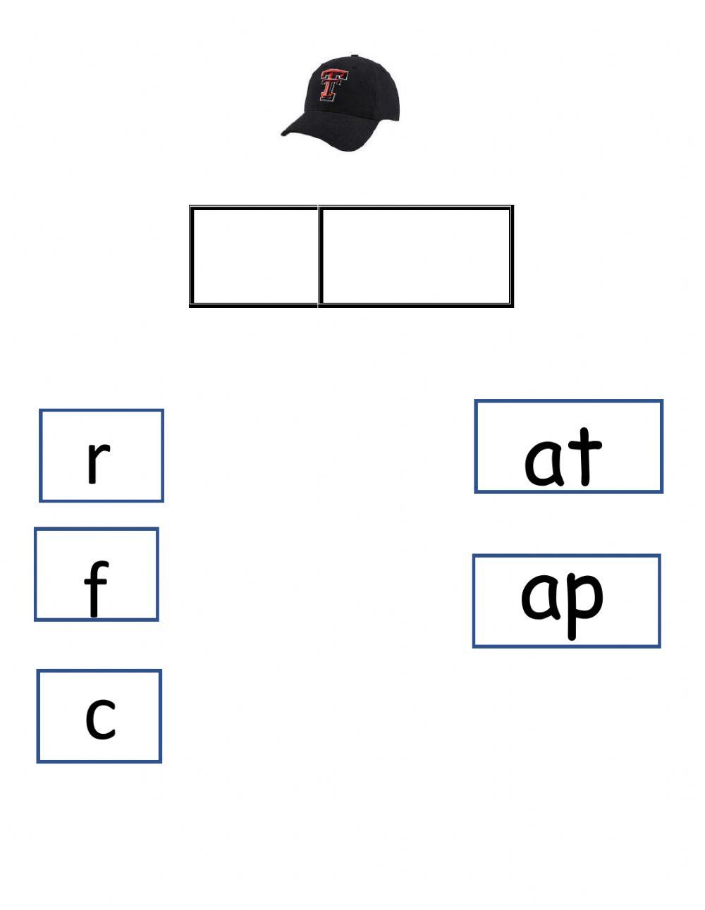 Onset and rime at and ap