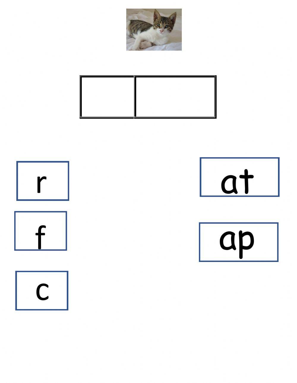 Onset and rime at and ap