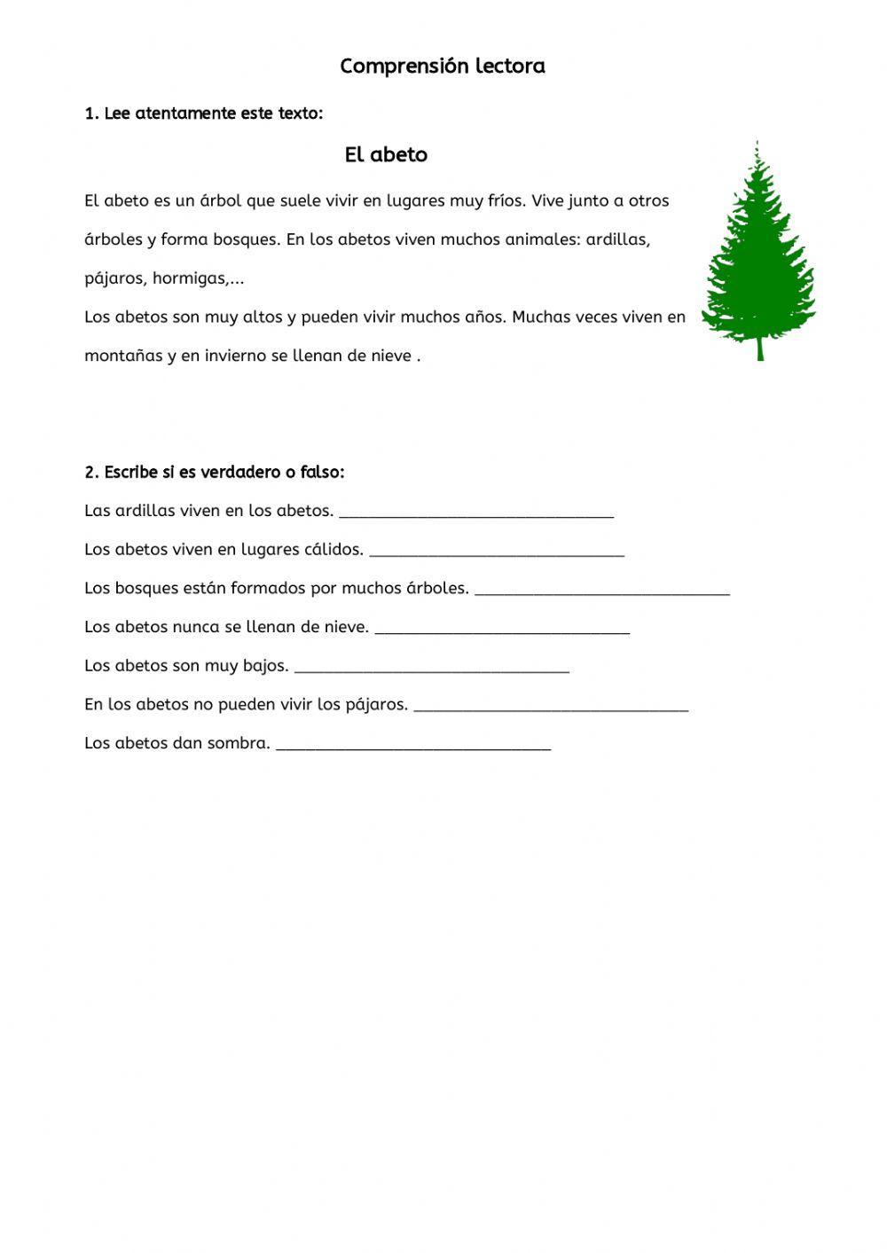 Comprensión lectora 3