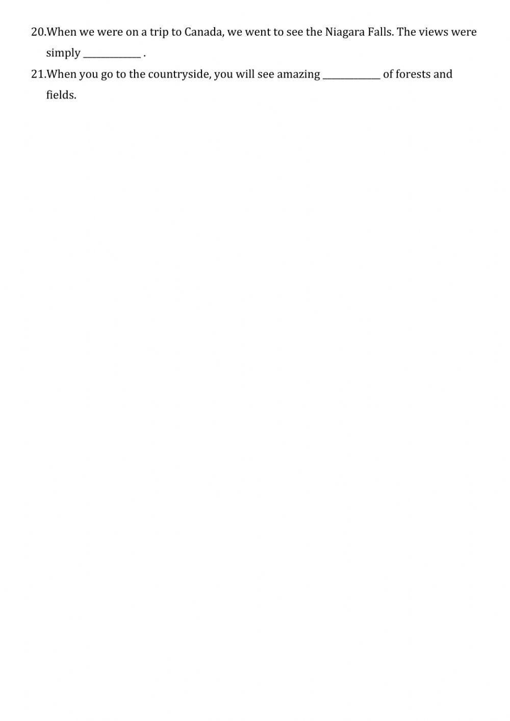 Brazil - vocabulary practice