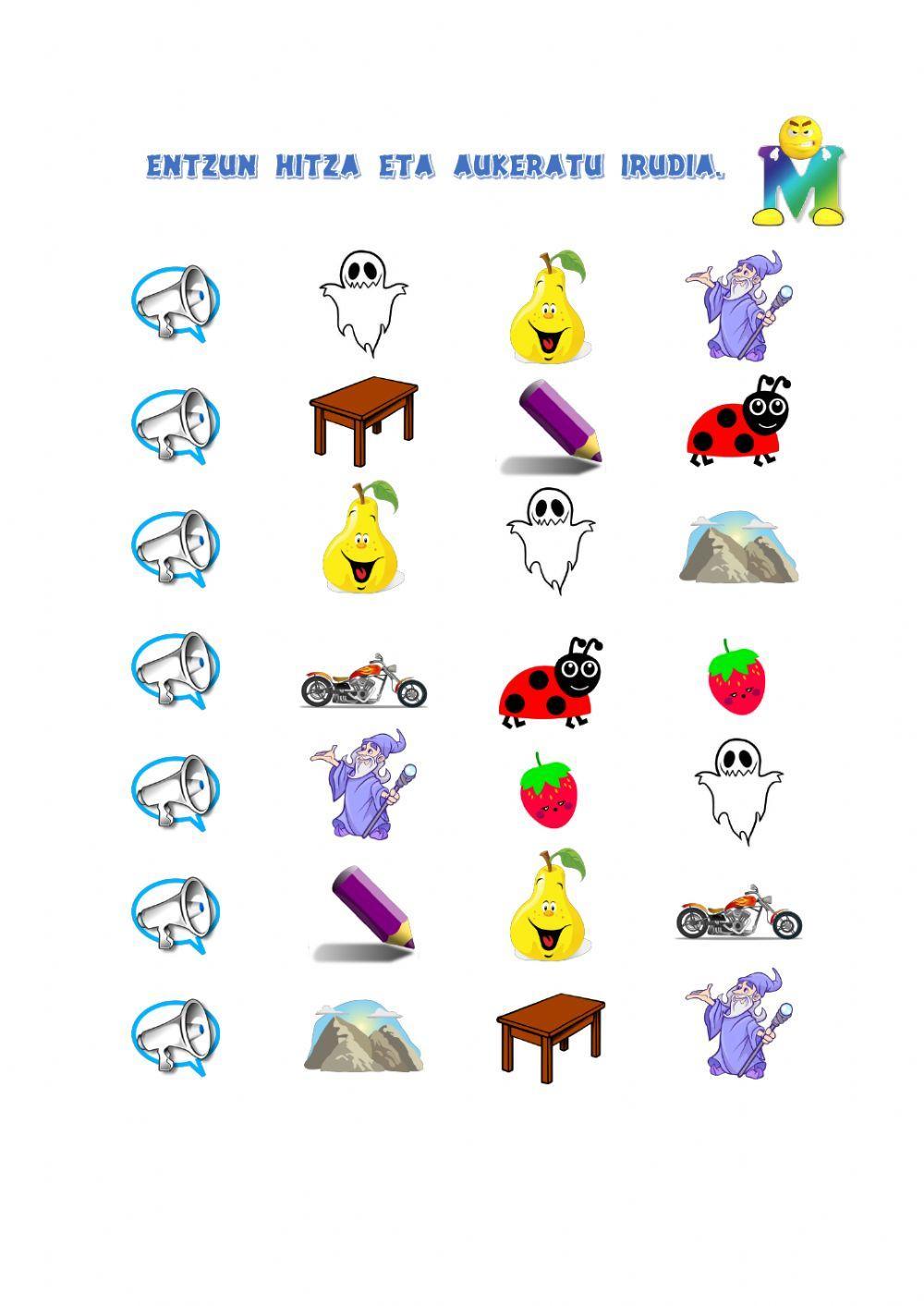 Printable Worksheets M