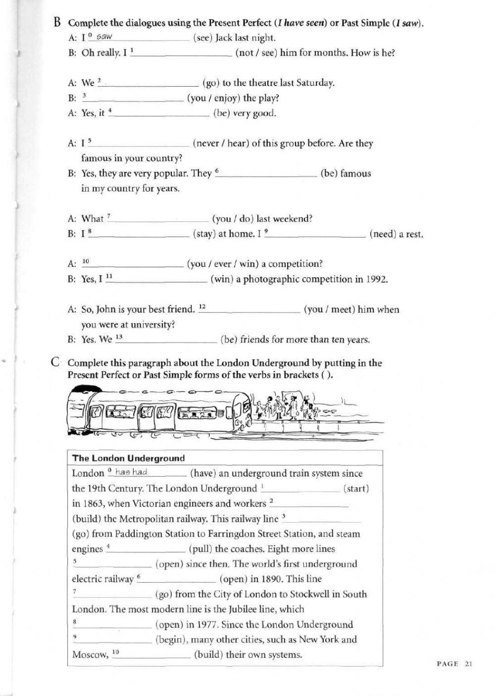 Present Perfect or Past Simple