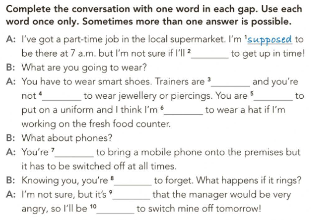 Modality: alternative structures