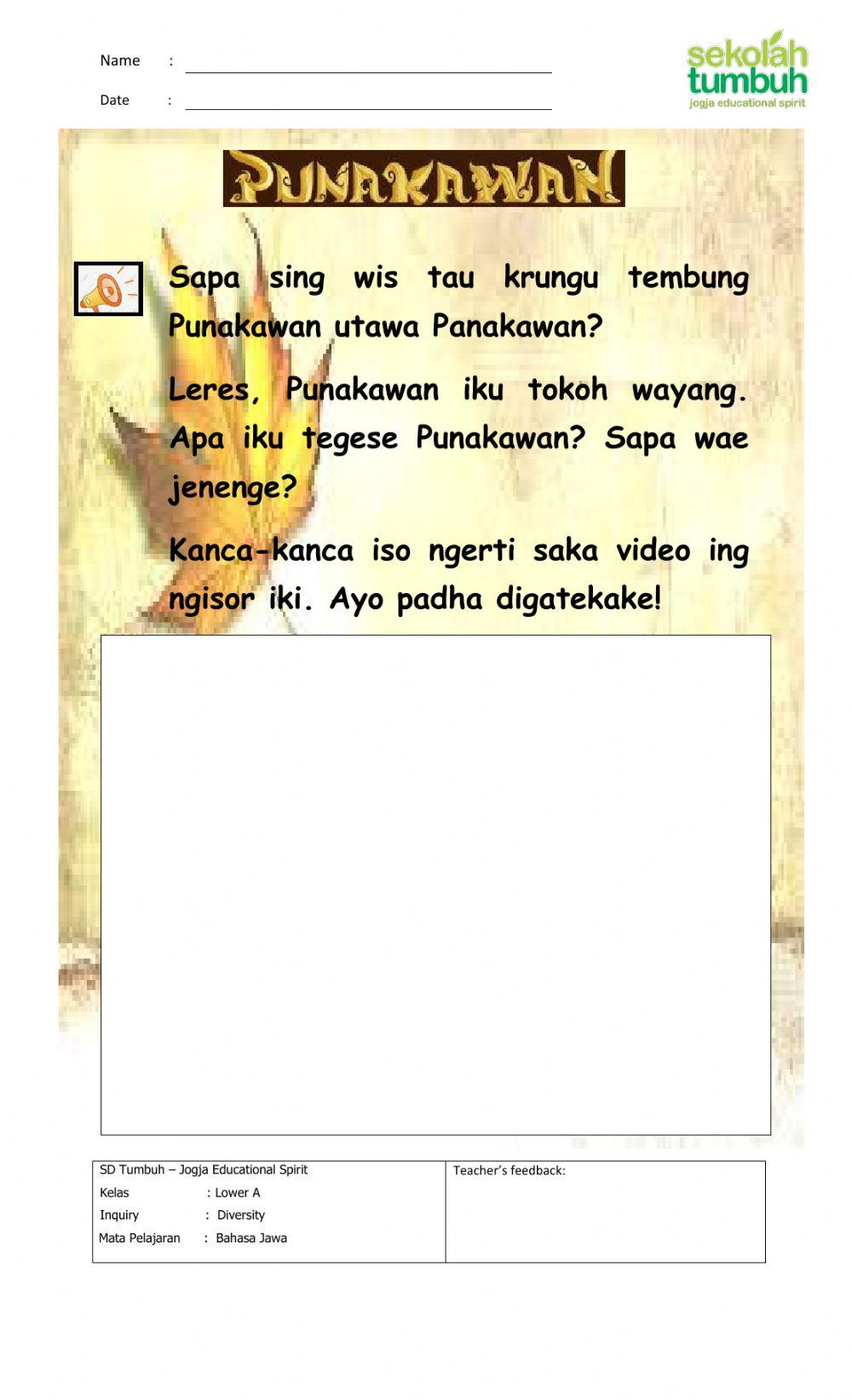 Ngenalke Wayang Punakawan