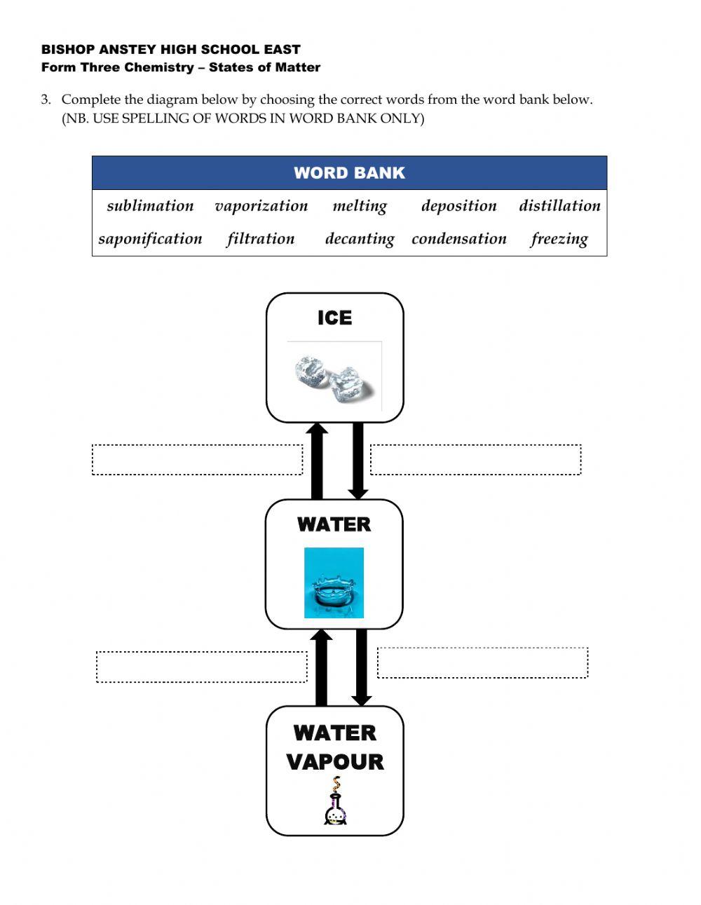Properties and Changes in States of Matter