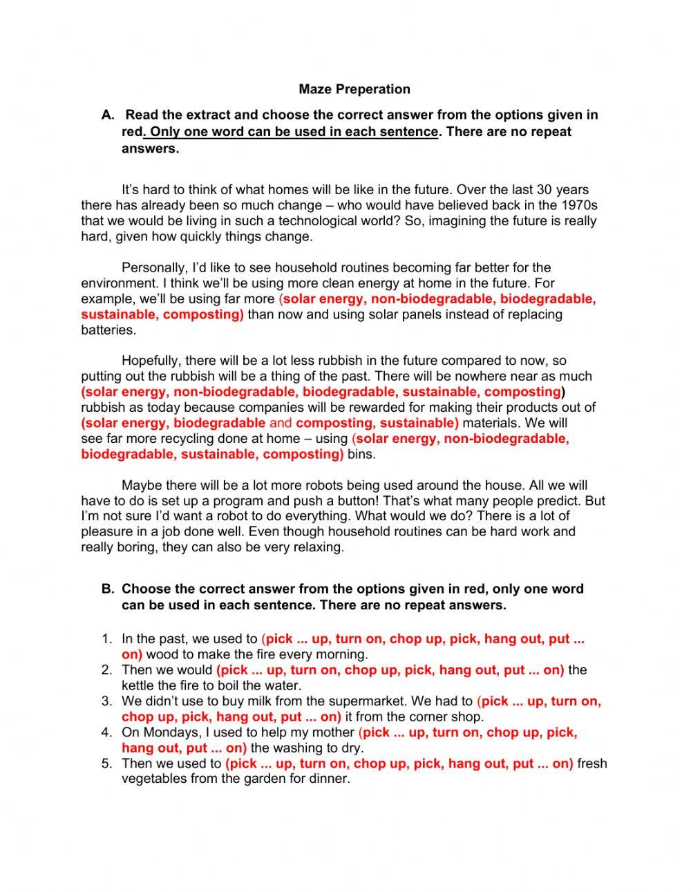 Grade 9 adv Maze practise