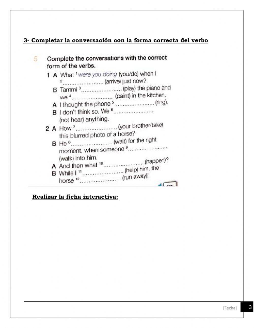 Simple past vs past continuous