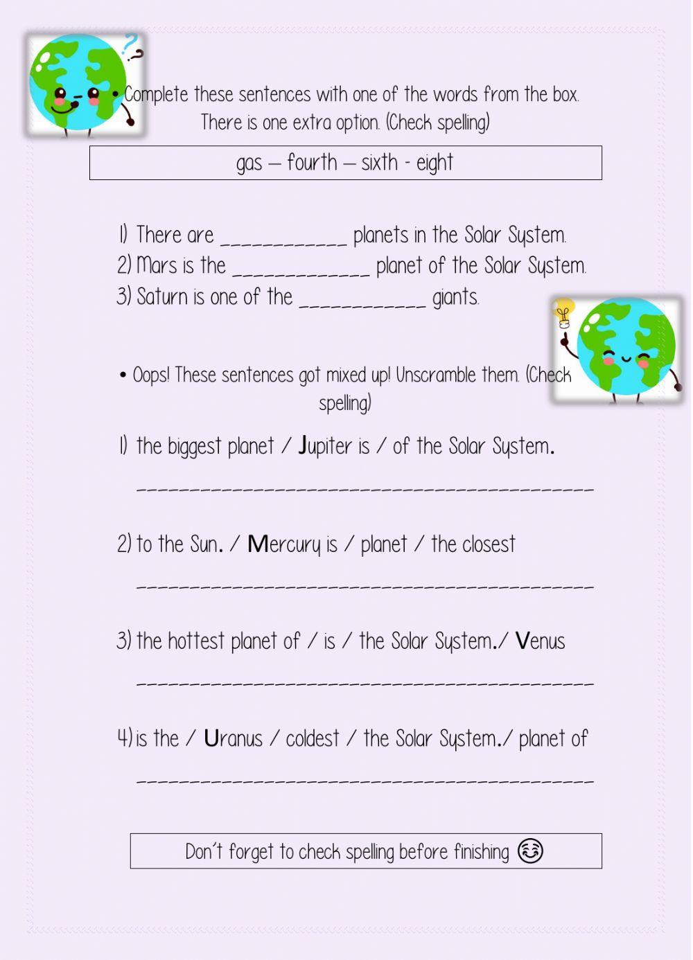 Facts about the Solar System