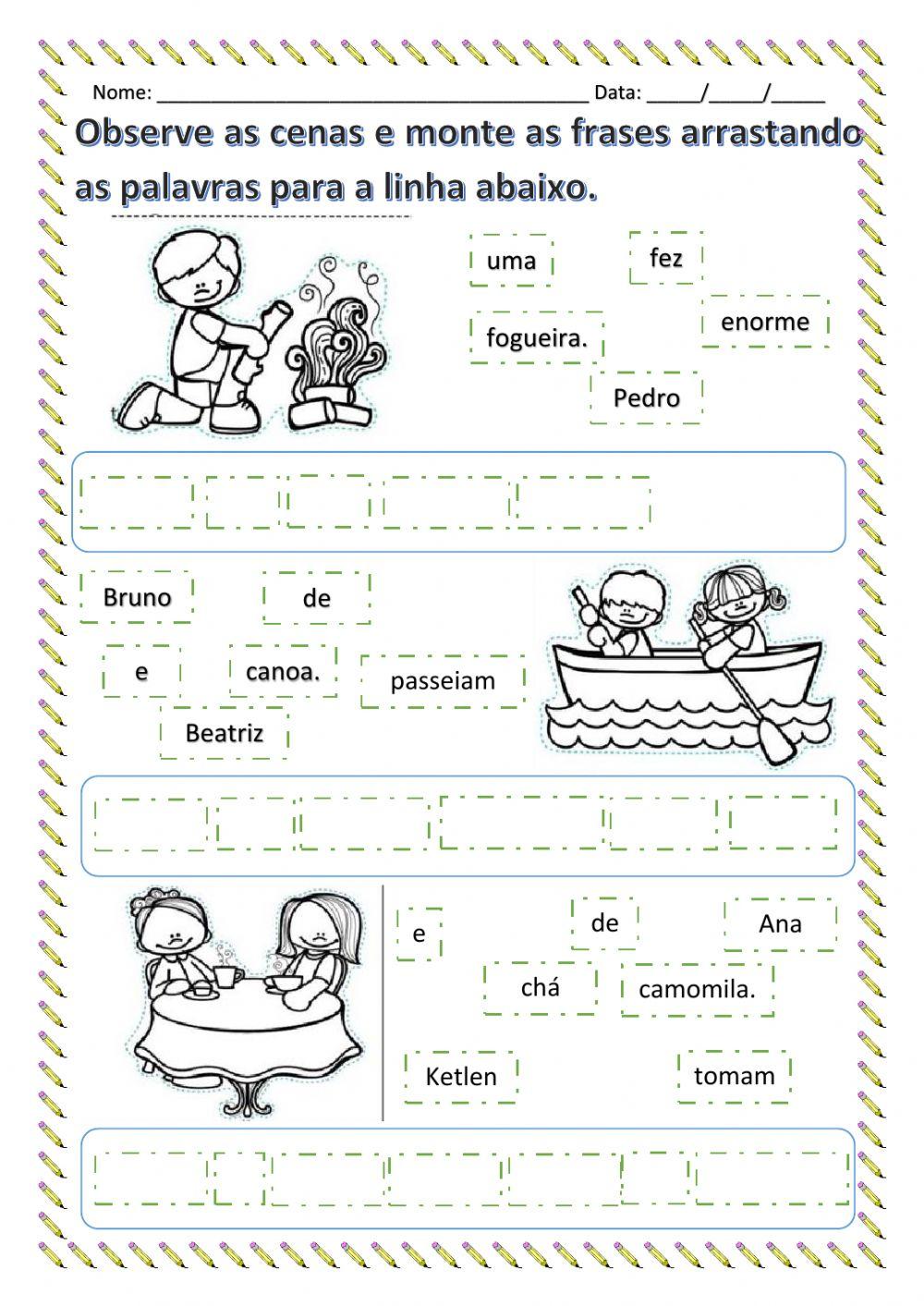 Formação e organizaçao de frases