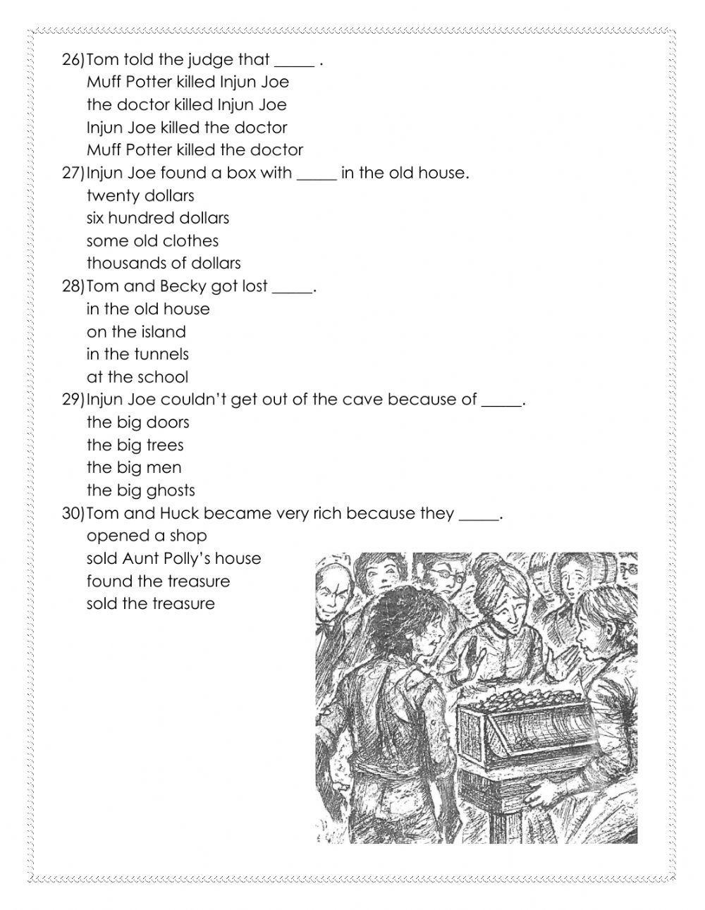 Adventures of Tom Sawyer Test