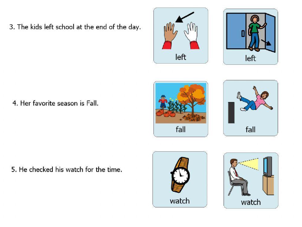 Homonym Activity