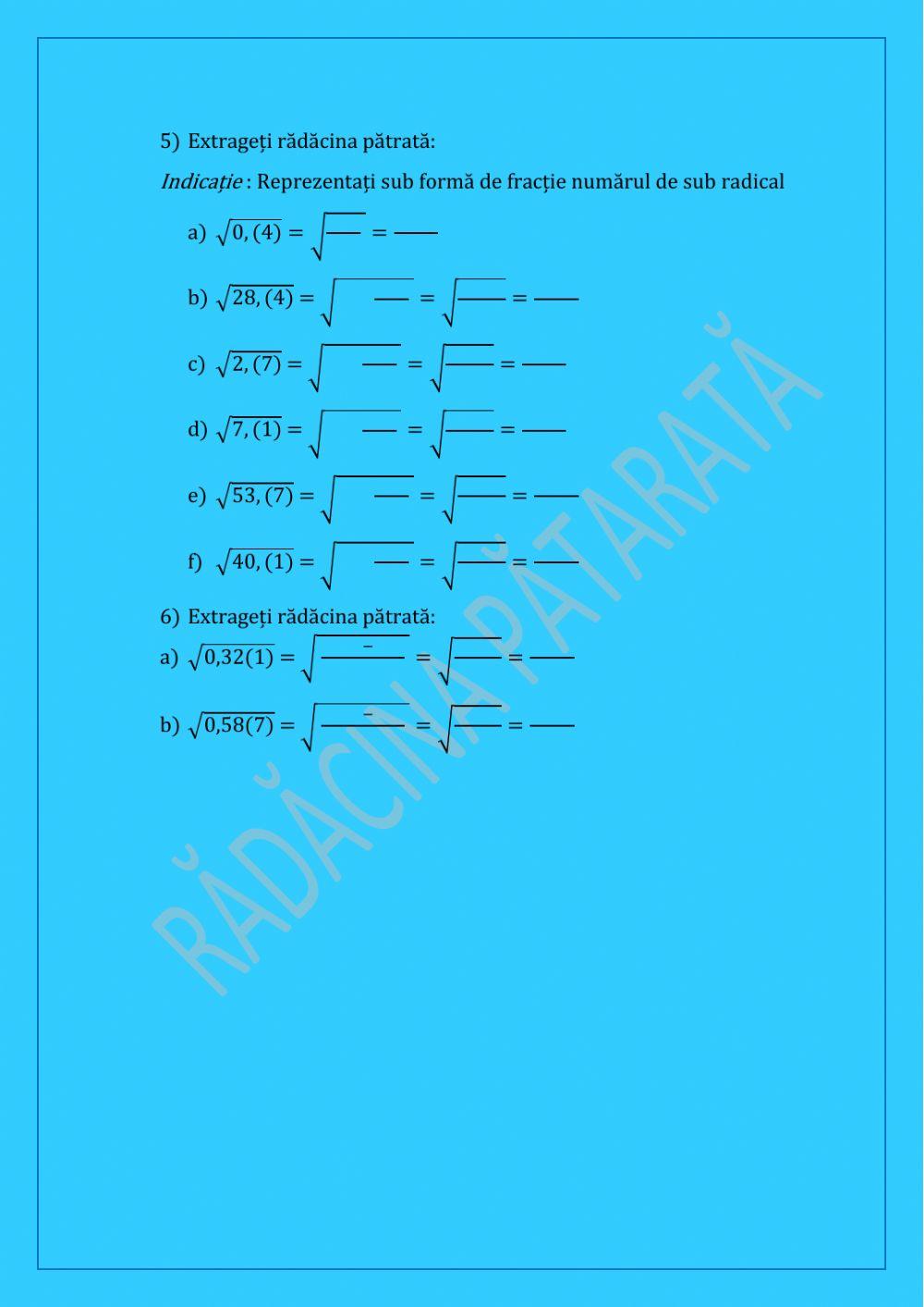 Rădăcina pătrată dintr-un număr nenegativ