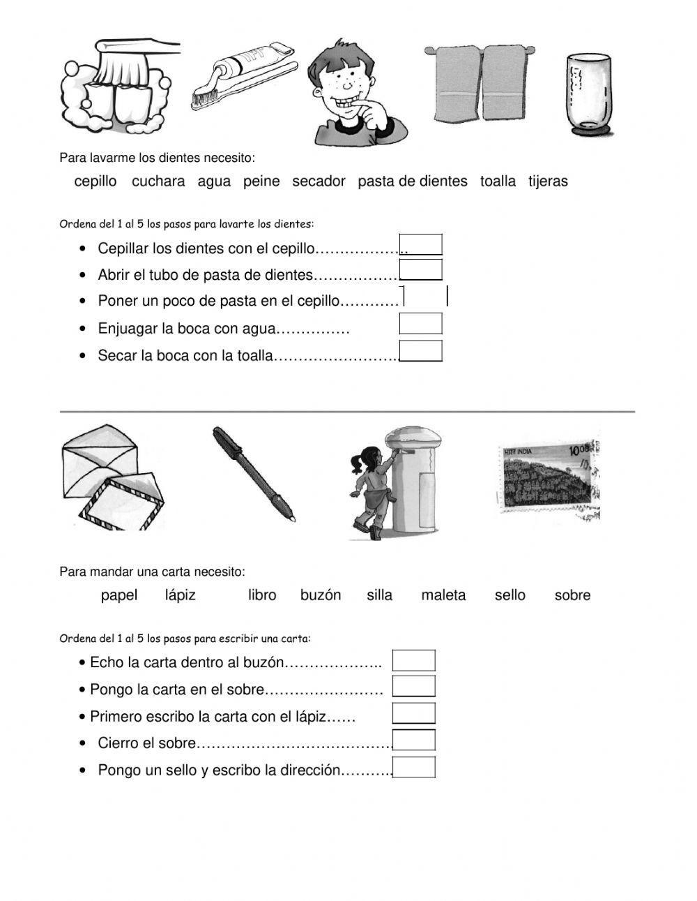 Secuencia de acciones