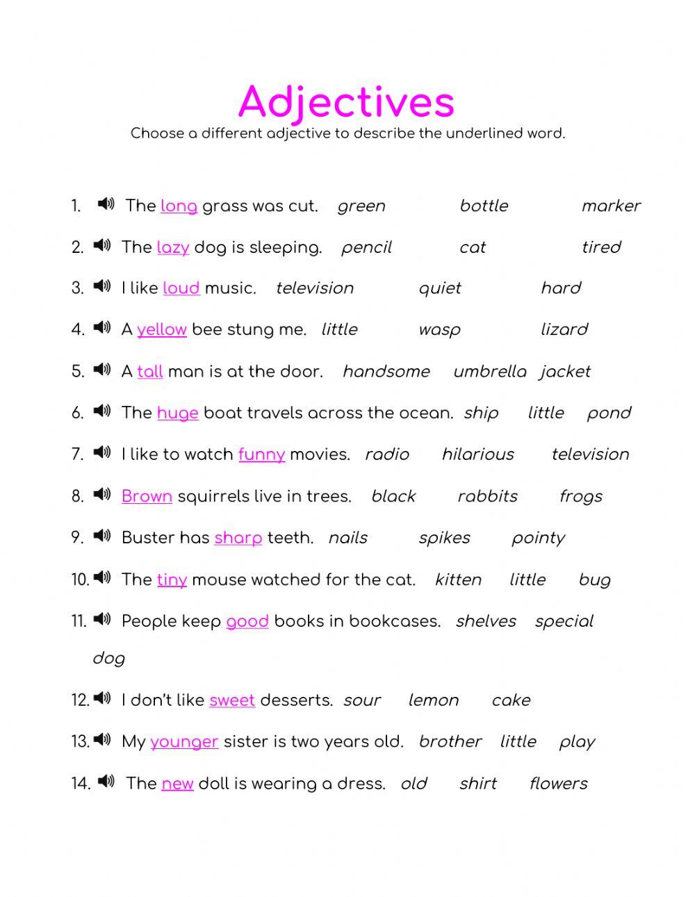 Adjectives