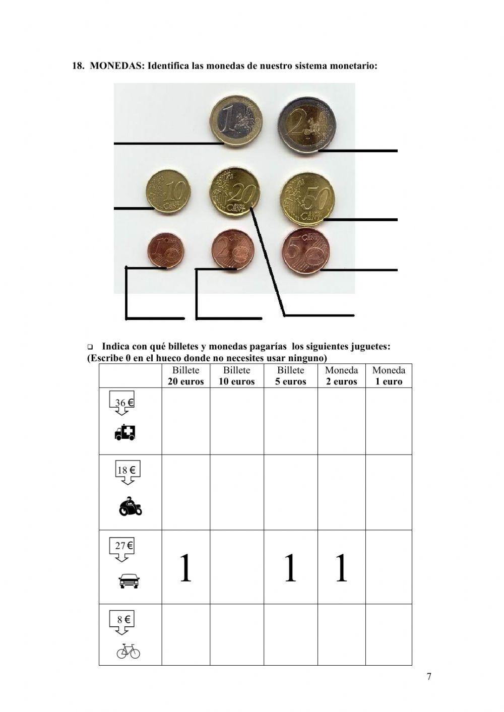 EV inicial Matemáticas tercero