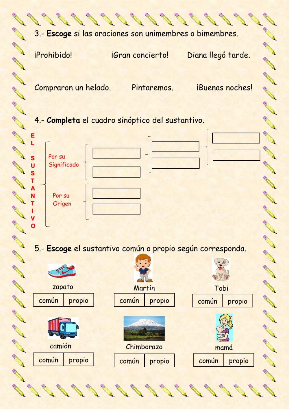 Evaluación de Gramática I Quinquemestre
