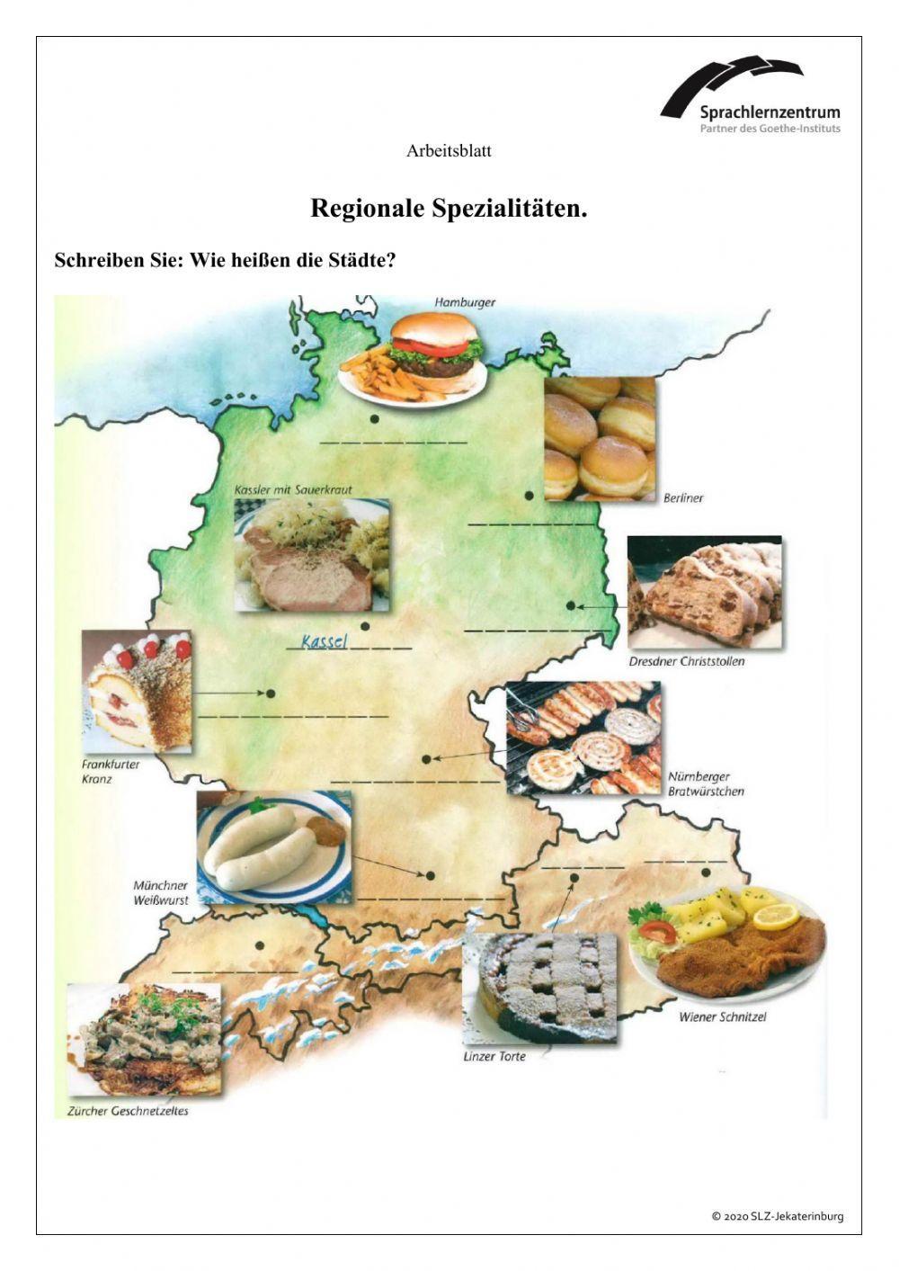 Regionale Spezialitäten Regionale Spezialitäten