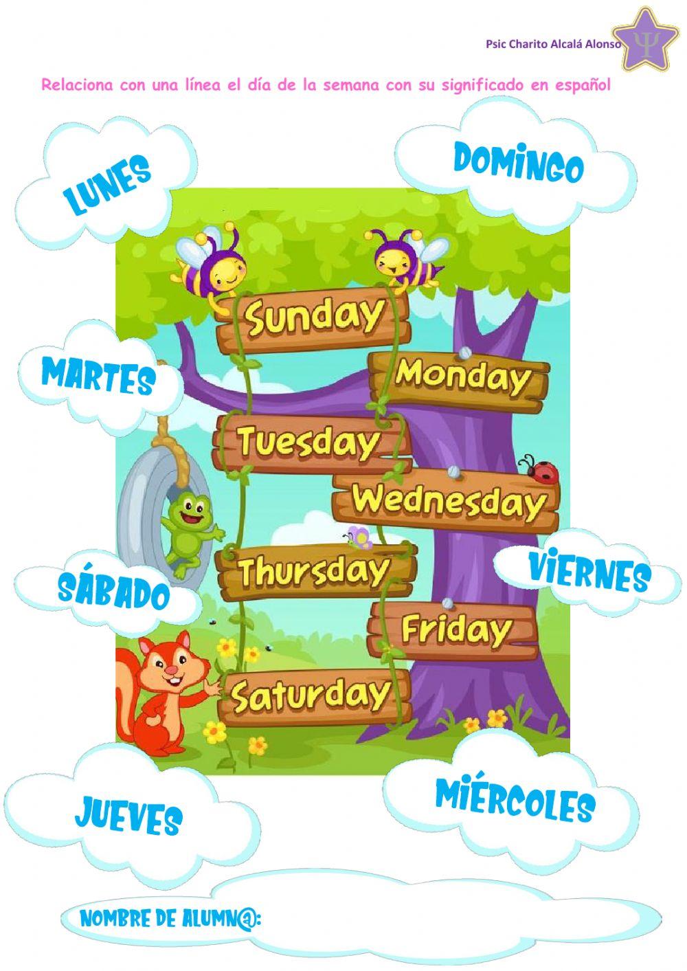 The days of the week The days of the week