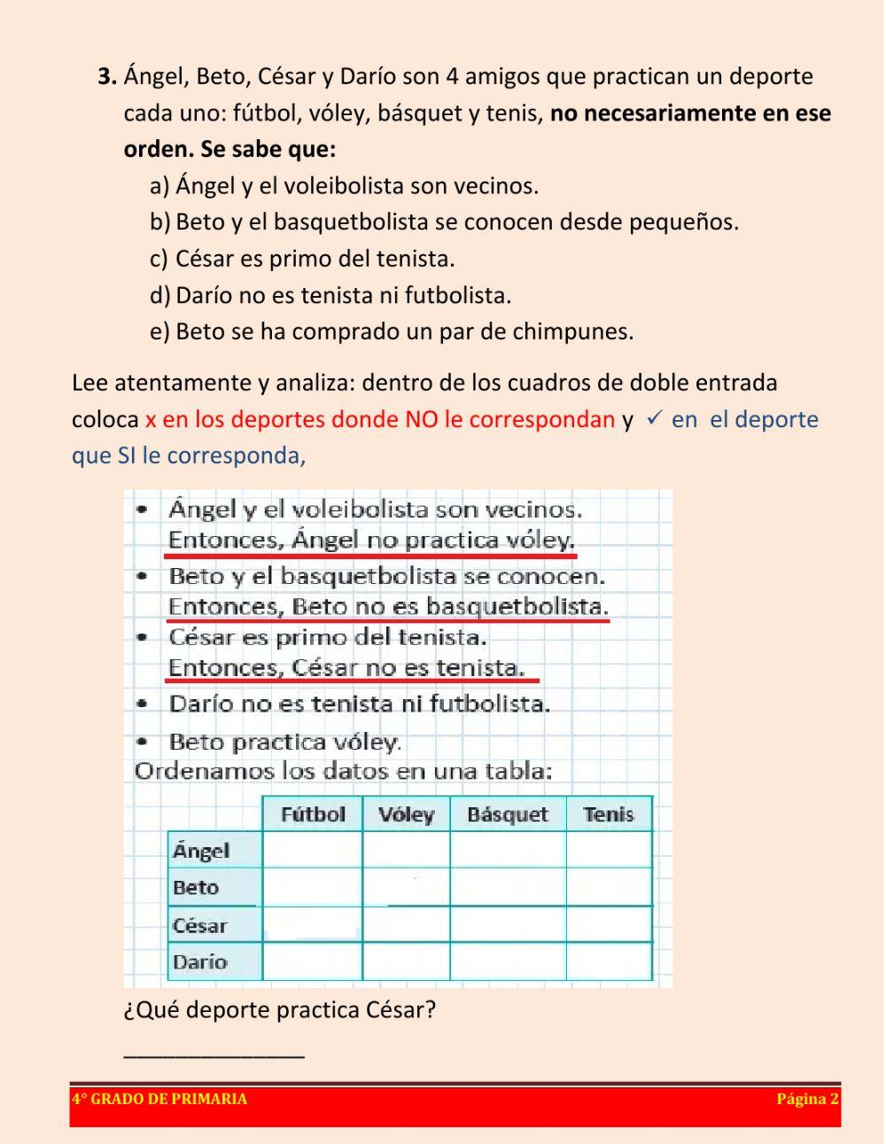 Orden de la información