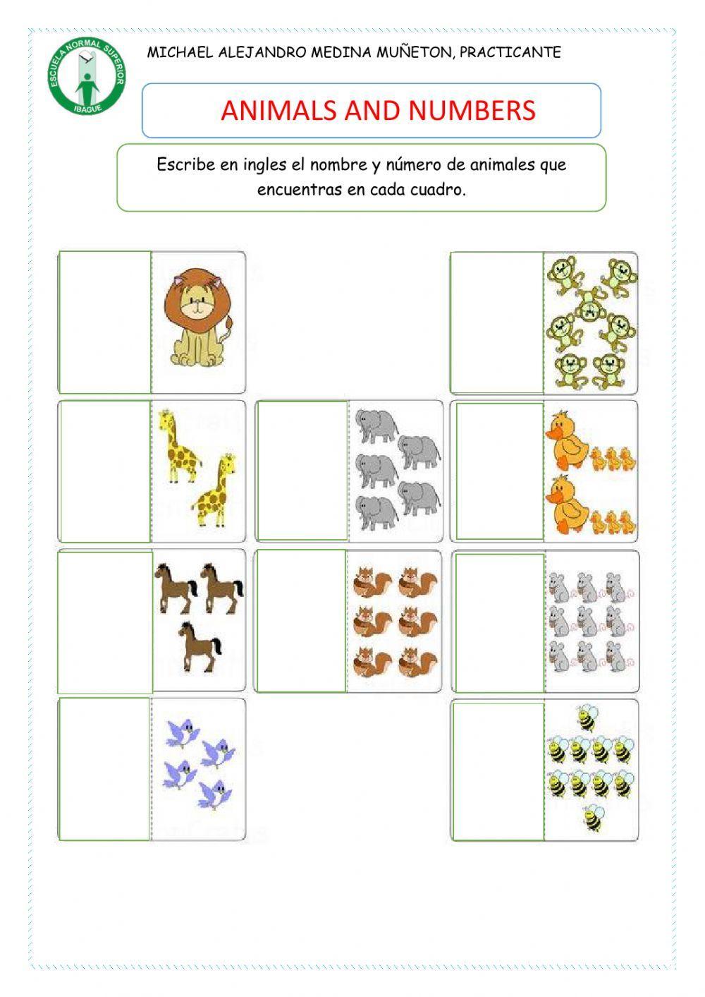 Números y colores en ingles