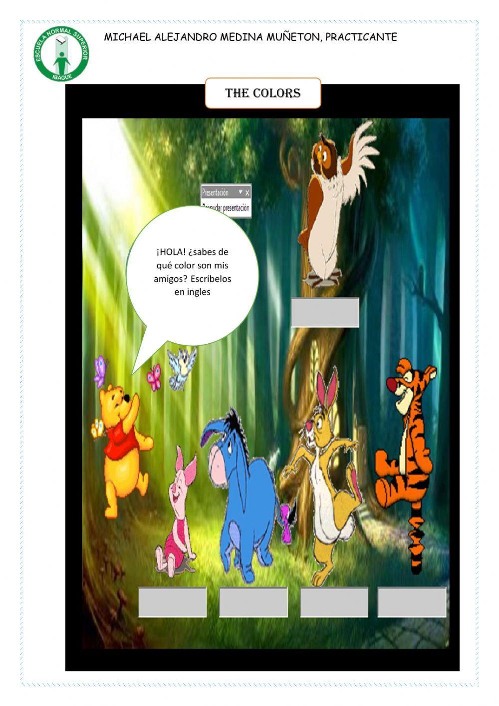 Números y colores en ingles