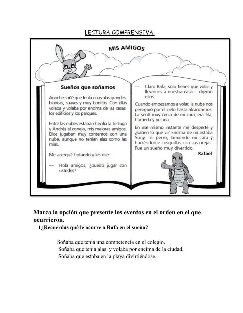 Lectura comprensiva de texto