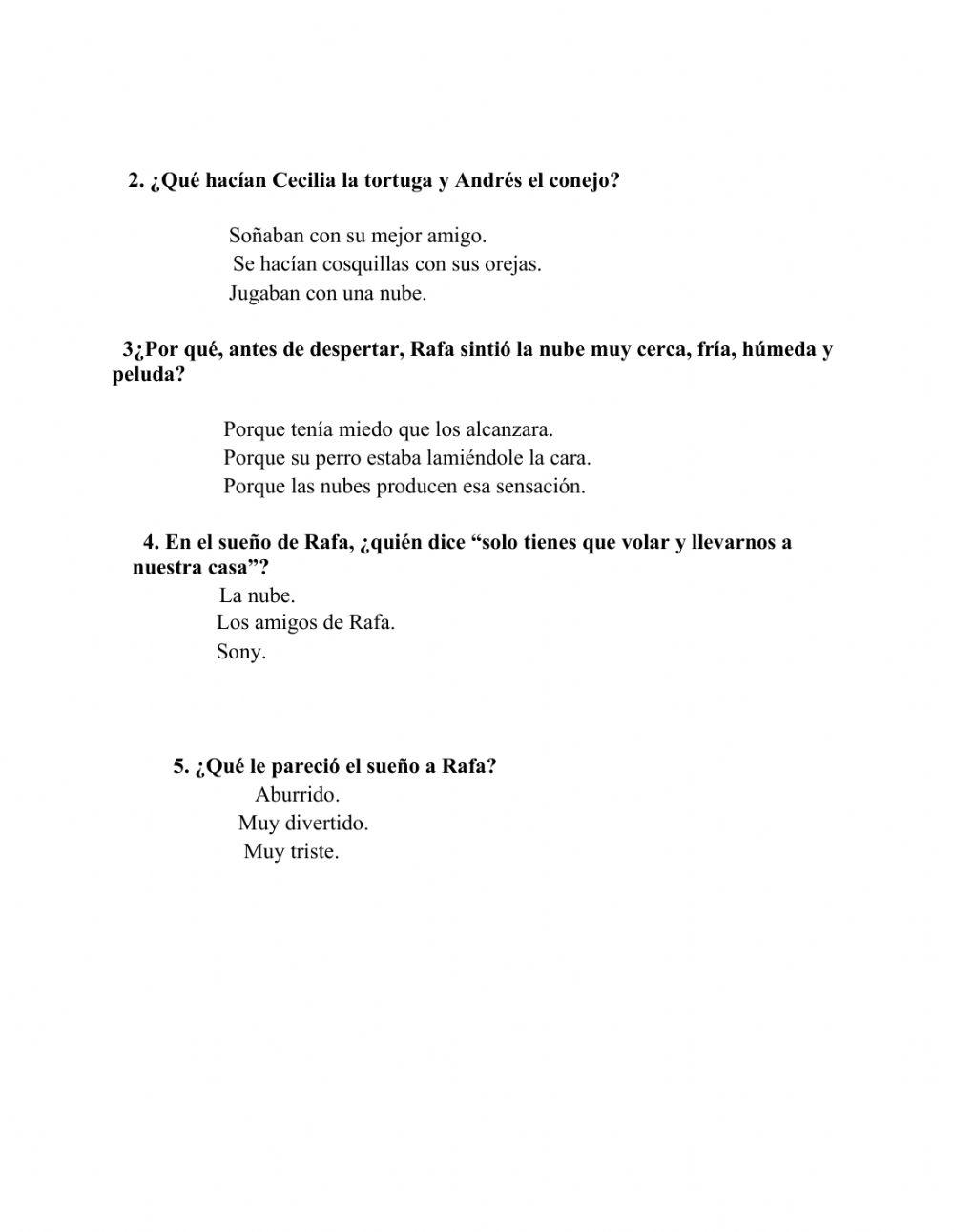 Lectura comprensiva de texto