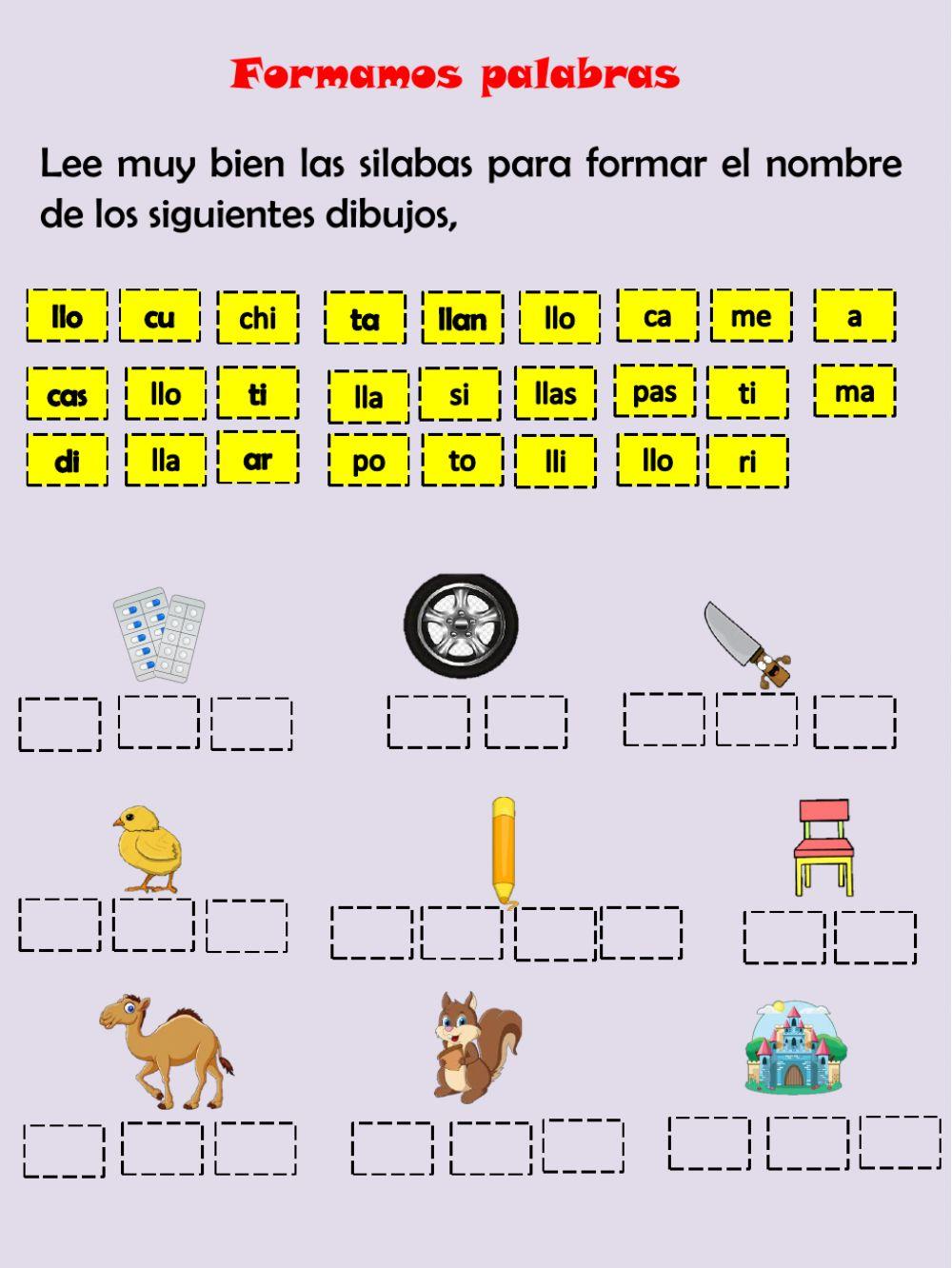 Lectoescritura  con ll