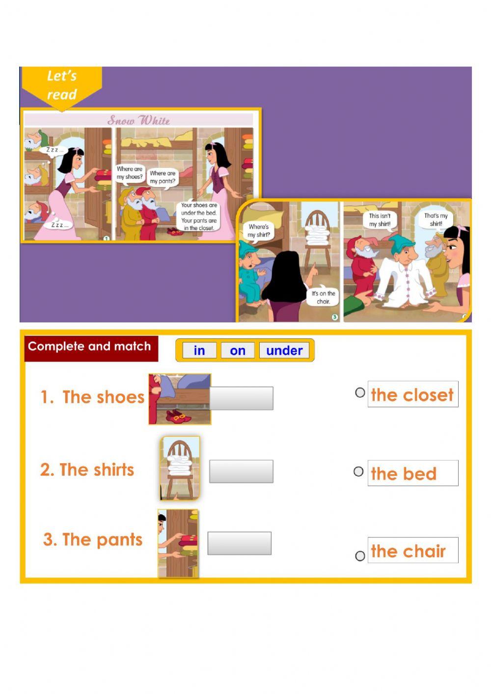 SNOW WHITE- Where are my shoes?