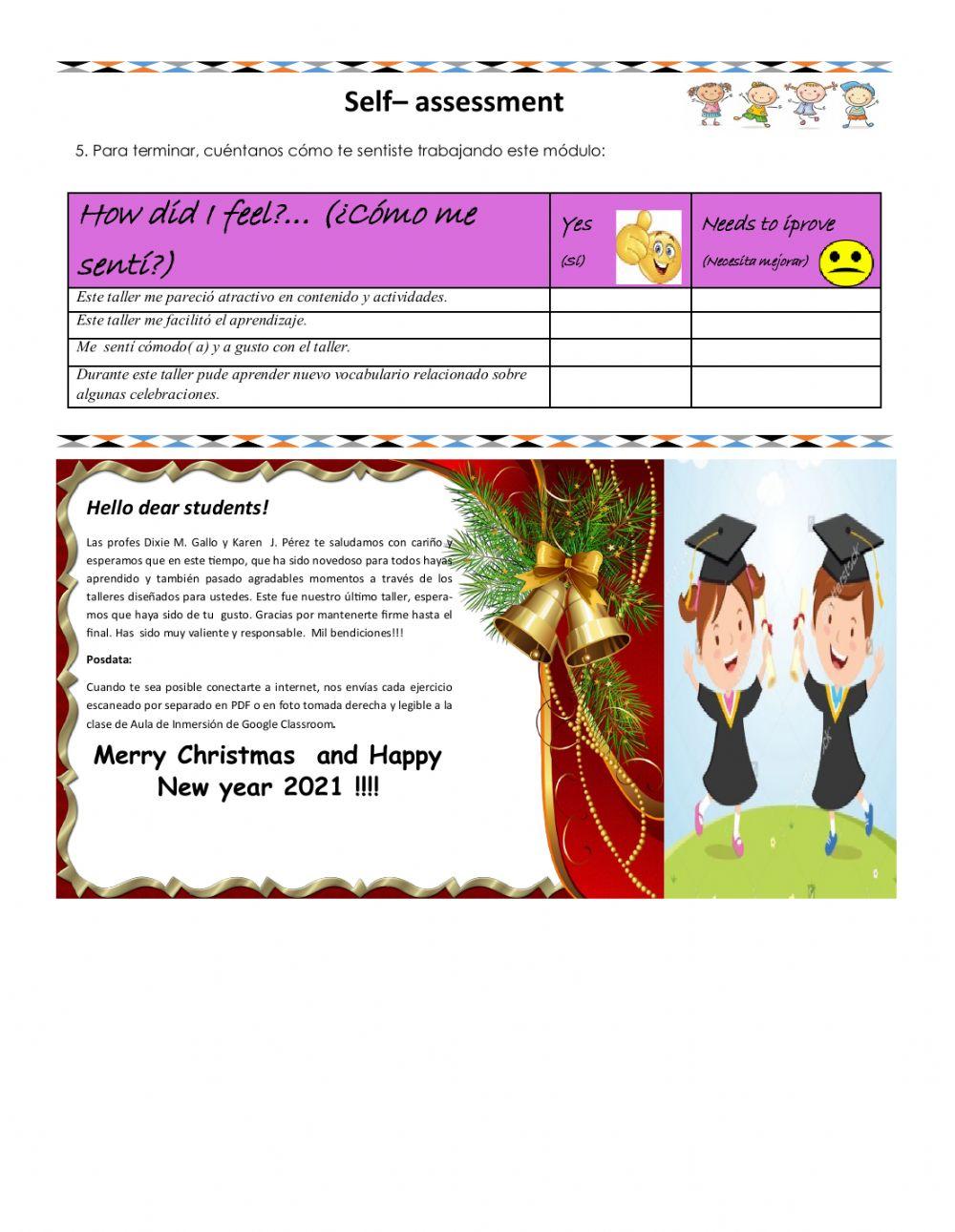 Workshop 10 Celebration. Cycle 4.