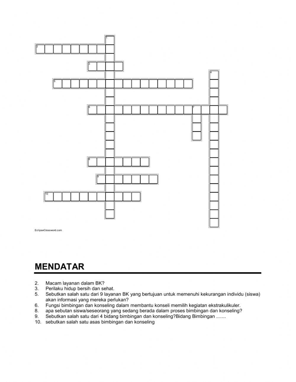 Teka-teki layanan bk