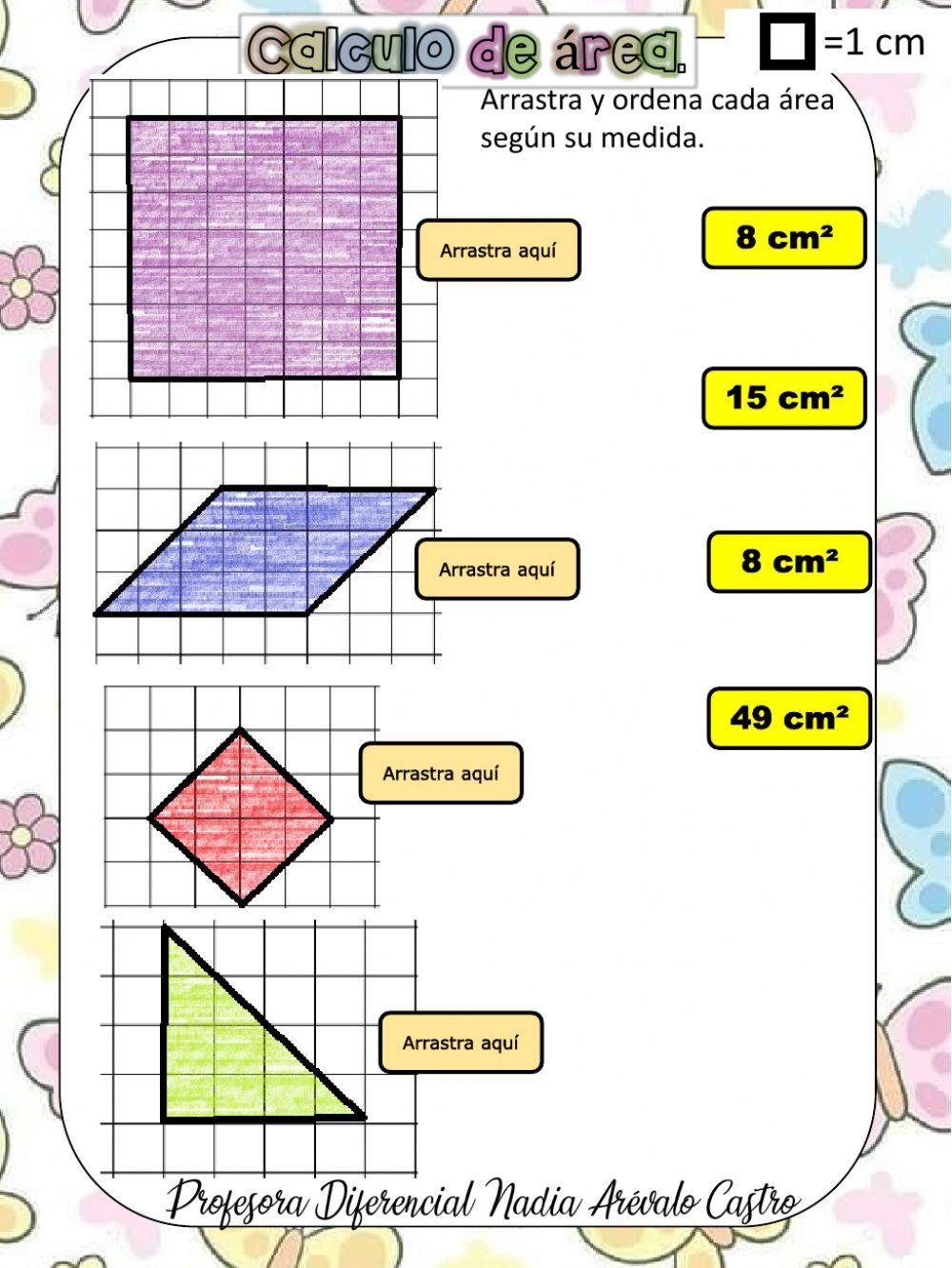 Calculo de área en cuadricula