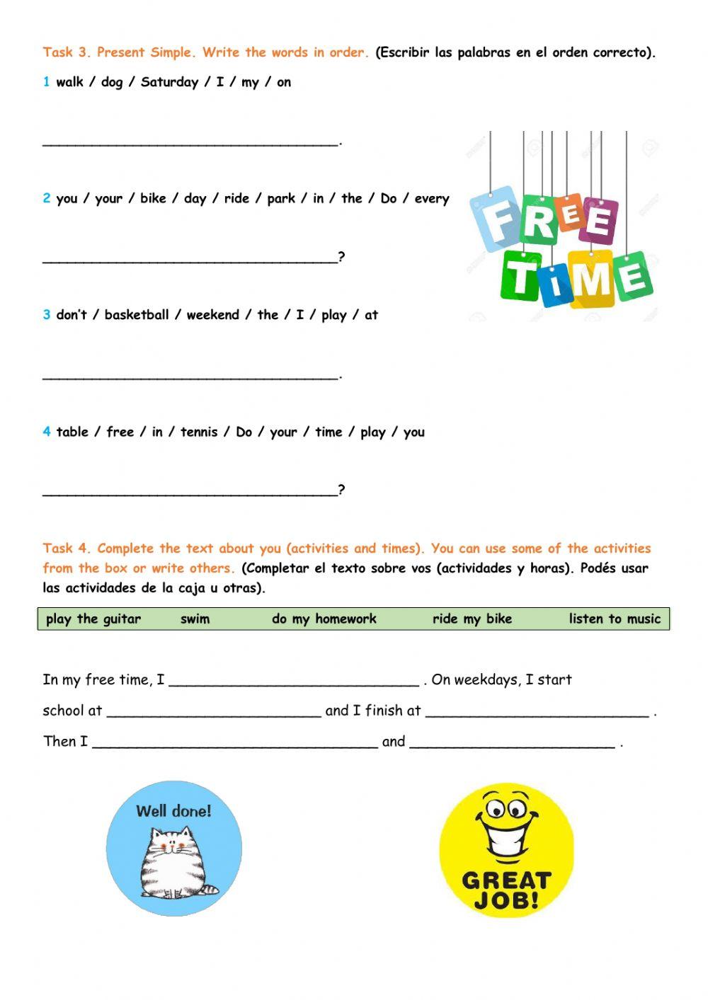 4th grade Practical work Unit 1