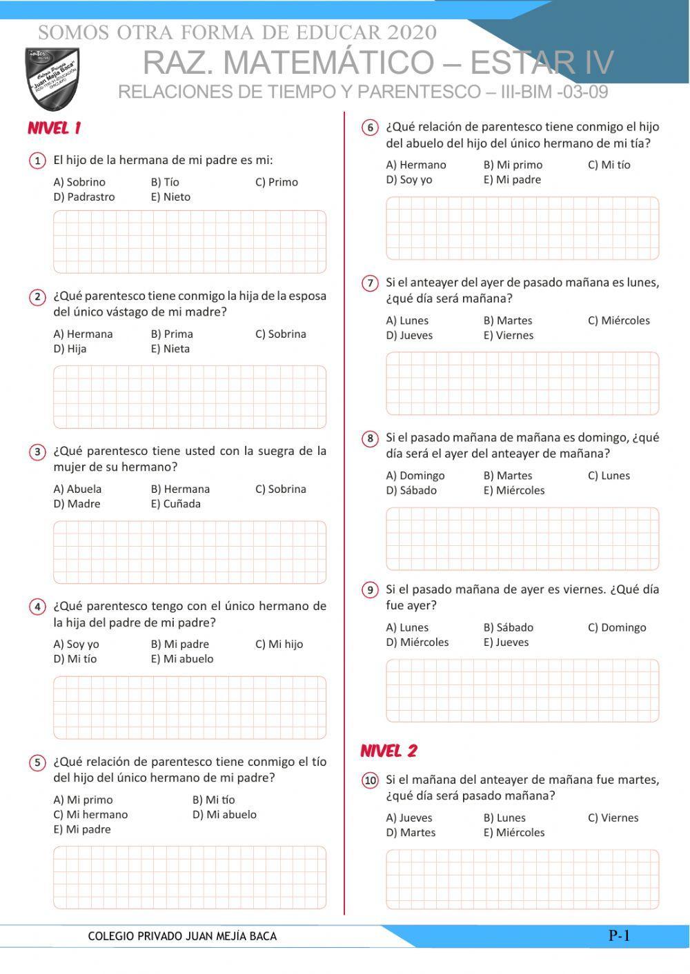 Relaciones familiares