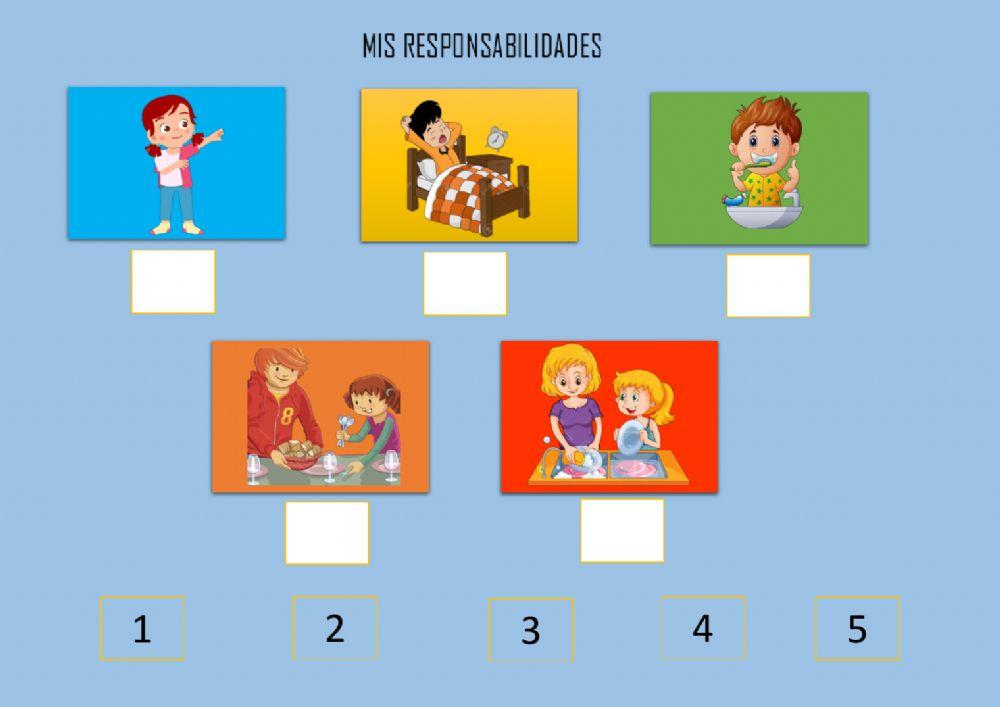 Compartimos tareas en casa.