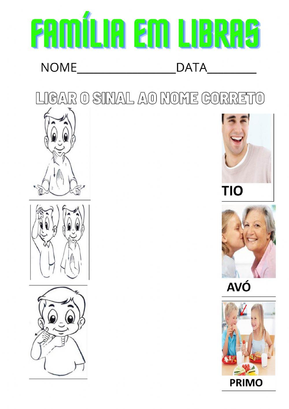 Fam lia Em Libras 347537 Drika01 Live Worksheets fam-lia-em-libras-347537-drika01-live-worksheets