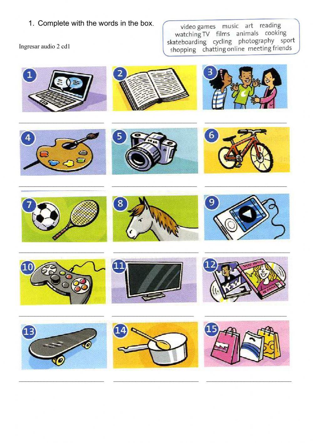 Possesives adjectives