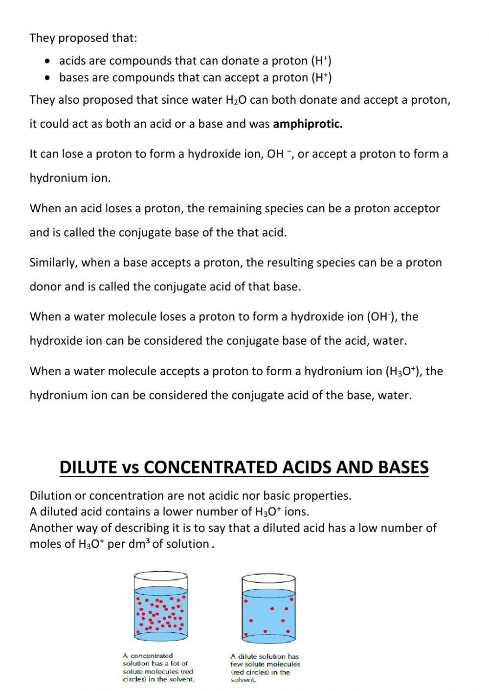 Acids and bases worksheet 2