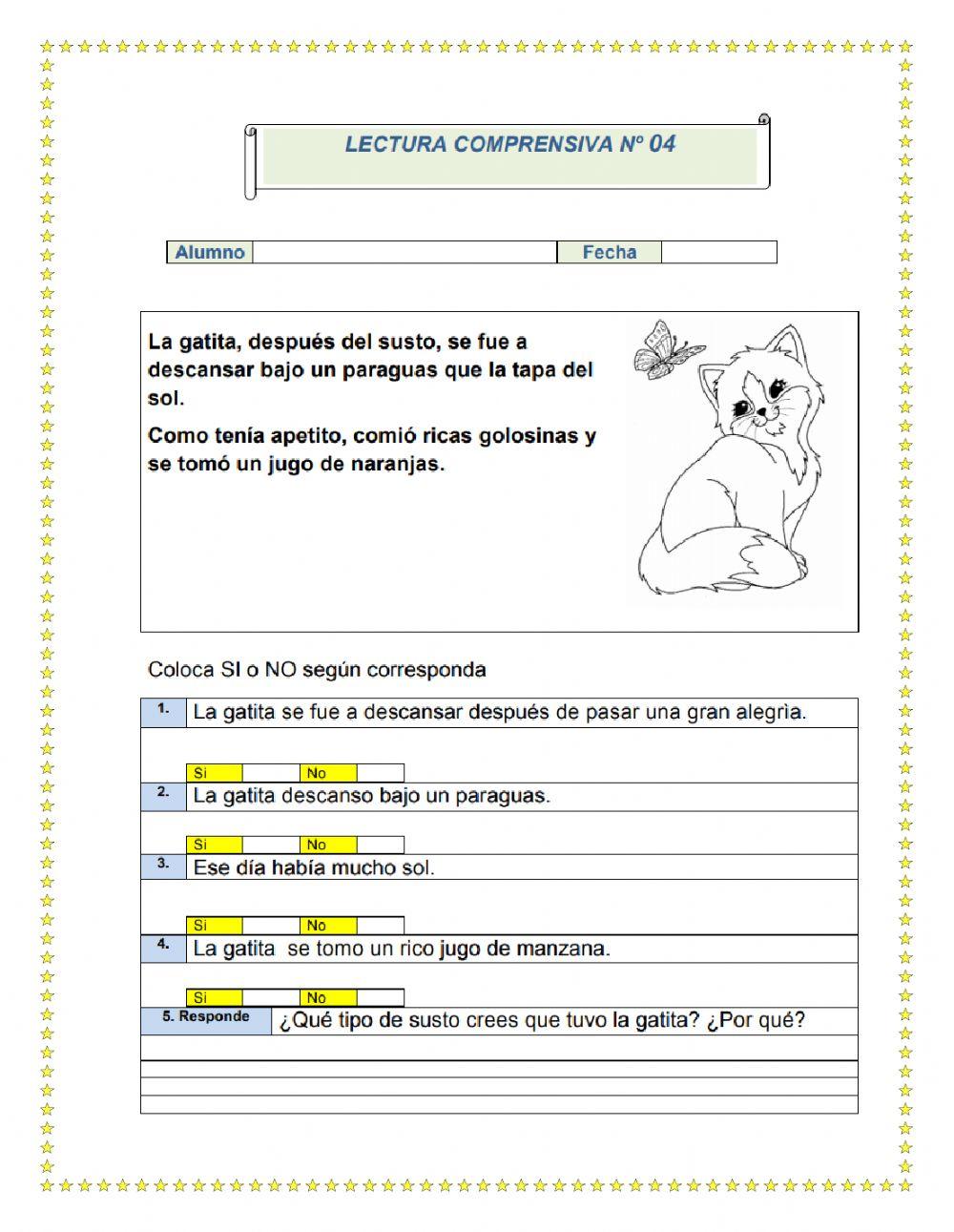 Comprensión lectora 2