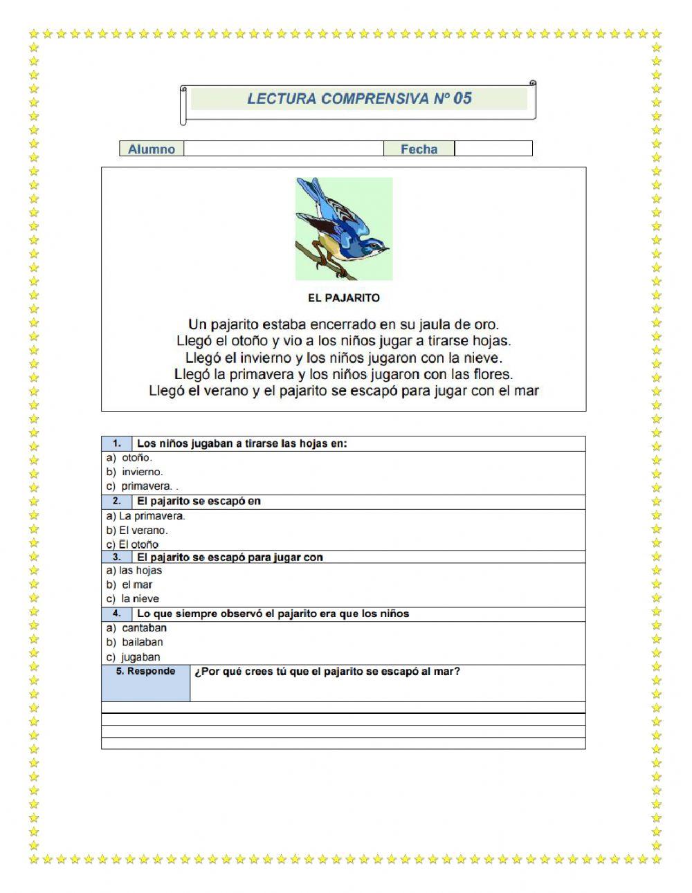 Comprensión lectora 3