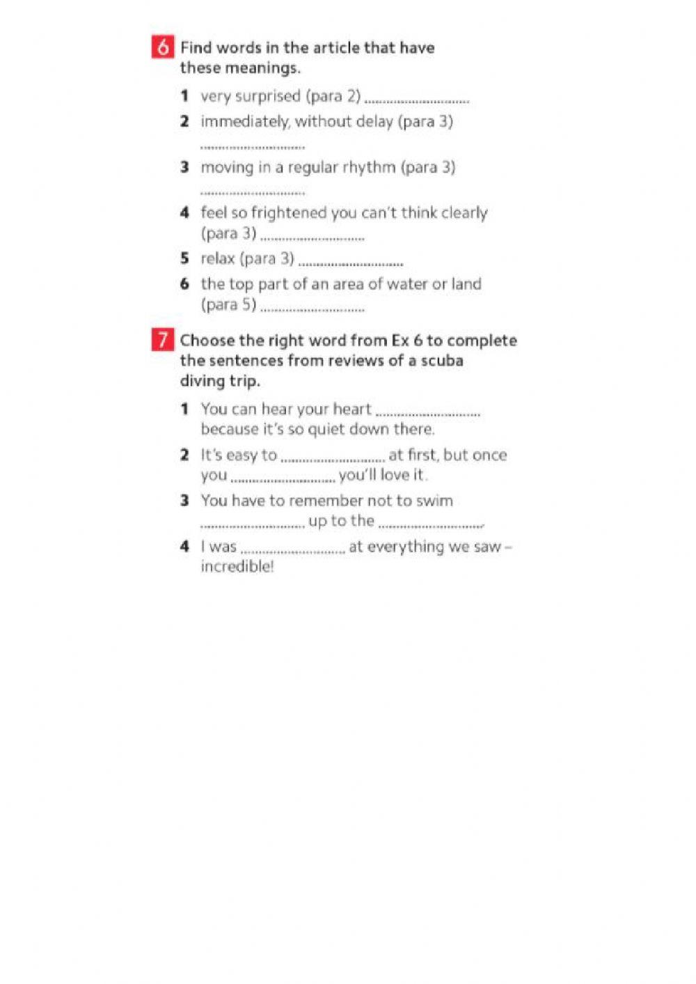 Reading comprehension