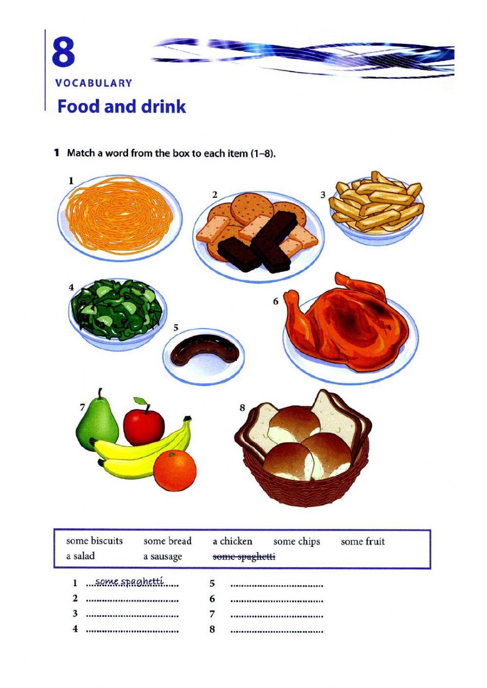 Vince Elementary vocabulary - Food