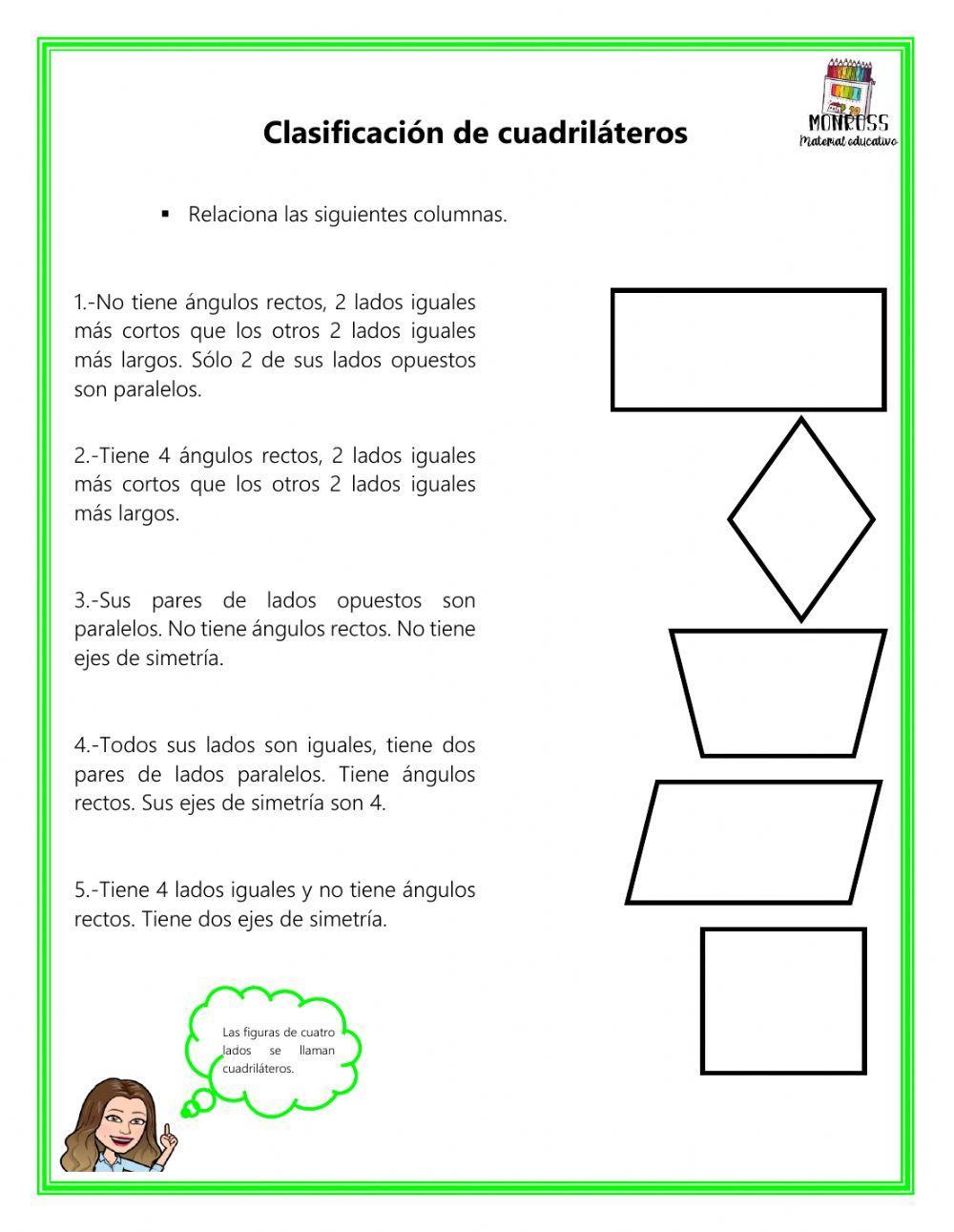 Clasificación de cuadriláteros