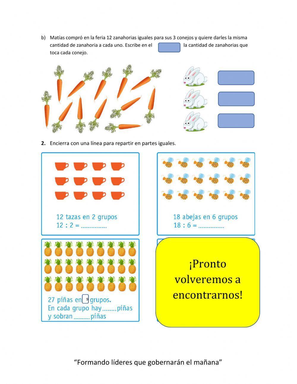 Guia división como reparto equitativo
